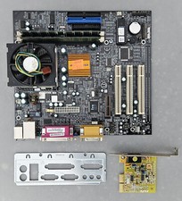 ECS P6STMT MOTHERBOARD COMBO CELERON 256MB MEMORY AMR MODEM picture