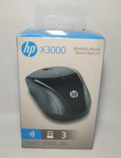 Brand NEW--HP X3000 BLACK 3-Button Wireless USB Optical Scroll Mouse picture