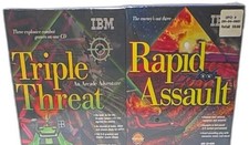 IBM Triple Threat Rapid Assault PC Big Box 2 Pack Sealed 1995 Doe picture