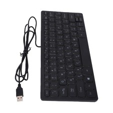 Russian Keyboard 78 Keys RGB Backlit Keyboard Quiet USB Wired Keyboard Plug XUKV picture