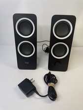 Logitech Z200 Multimedia Stereo Desktop/Laptop Aux Speakers 3.5mm Input Tested picture