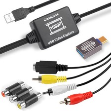 USB RCA AV to Digital Video Converter Capture Card 1080P Audio Transfer Grabber picture