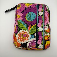 Vera Bradley Quilted Tech Sleeve Case Multicolor Floral English Rose 9x6.5.x1