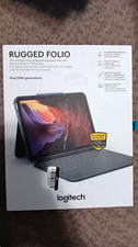 Logitech Rugged Folio Rugged Keyboard Case for Apple iPad 10th Gen Black picture