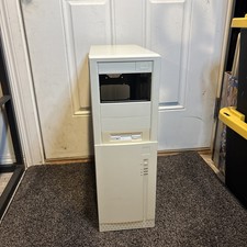 Vintage Retro Beige ATX Sleeper PC Desktop Computer Case Good Condition picture