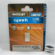 NEW Patriot SPARK 64GB USB 3.0 Flash Drive PSF32GSPK3USB - Compact - Metal - NIB picture