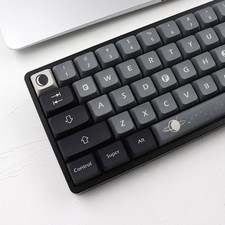 Black Gray Apollo XDA Profile Dye Subs PBT Keycap Set -133 Keys picture