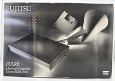 NOS Vintage Fujitsu 800KB Macintosh External Floppy Drive Collectible FW5020M05 picture