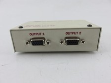 HRT Hall Research Model 200 Durable Metal 12 VDC 2 Port VGA Dual Video Splitter picture