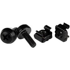 StarTech M5 x 12mm - Screws and Cage Nuts - 100 Pack, Black picture