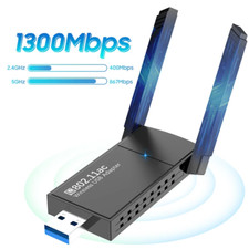 USB 3.0 Wireless WIFI Adapter 1300 Mbps Long Range Dongle Dual Band 5Ghz Network picture