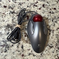 Logitech T-BC21 Trackman Trackball USB Mouse Marble Ball 810-000767 - WORKS picture