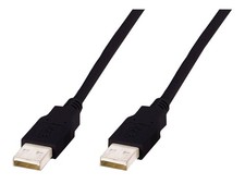 Digitus USB 2.0 connection cable type A-A St/St cable AK-300100-018-S picture