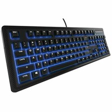 SteelSeries Apex 100 Blue LED Backlit Gaming Keyboard picture