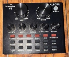 2J V8 External Sound Card with Bluetooth Live Streaming Audio Mixer Broadcast picture