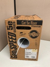 782ft General Cable GenSPEED 5350 White Cat5e Riser Cable 6133713-17F Ethernet picture