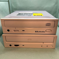 Vintage Beige IDE Optical Drive Lot Sony CD-ROM + Lite-On CD-RW 52x Tested Worki picture
