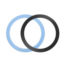 2Pcs Adapter Ring, Wireless Charger Conversion Kit, Black, Sky Blue picture