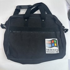 Microsoft Windows NT Black Messenger Bag - RARE picture