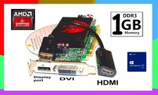 RETRO Win XP OVERCLOCKABLE 1GB HDMI PCI-E Video Card. HDMI  DP or DVI. 1GB GDDR5 picture