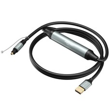 Adoreen Unidirectional USB A 2.0 to Toslink Digital Optical Audio Cable 6 6FT picture