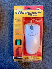 Vintage Inland U-Navigate #7236 PS/2 Interface Programmable Wired Optical Mouse picture