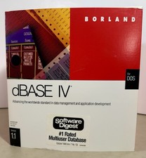 Borland dBASE IV Version 1.1 Computer Software 3.5