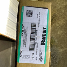 Panduit NetKey NK4FIWY White RJ45 Wall plate 4 Port picture