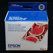 Epson T008 ~ Tri-Color Ink Cartridge T008201 ~New ~ EXPIRED picture