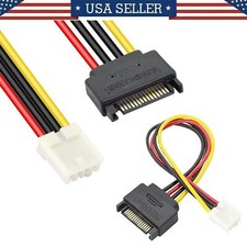 SATA Power Cabl Perfect for Modern Builds e 4 Pin Floppy Drive Adapter picture