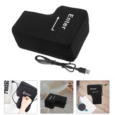 Big Enter Key Throw Pillow with USB Stress Relief Tool Noon Break Nap Pillows picture