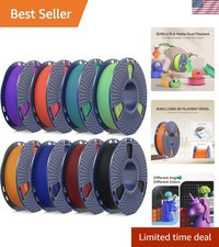SUNLU PLA 3D Printer Filament Bundle 1.75mm 8 Pack 2kg Total Vacuum Sealed picture