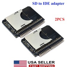 2x SD SDHC SDXC MMC Memory Card to IDE 2 5 034 44 Pin Male Adapter Converter SD picture