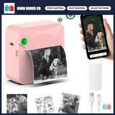 Portable Mini Wireless Thermal Photo Printer - USB Charging, Mobile App, Ideal f picture