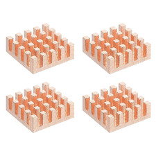 4 Pcs Copper Heatsink 14X14X5Mm, Heat Sink Cooler Radiator for Raspberry Pi picture