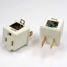 2to3prong 110VAC/V AC outlet/socket ground/grounding power cord/wire adapter {G picture