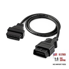 OBD2 OBD II 16Pin Male to Female Diagnostic Extension Convert Cable Adapter picture