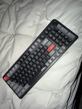 MSI FORGE GK110 RGB Gaming Keyboard Wired USB Backlit LED Tested Working picture