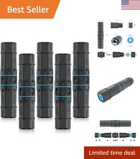 Waterproof RJ45 Coupler, 5 Pack, High-Speed Ethernet Connector for Outdoors picture