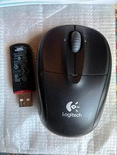 Logitech V220 Cordless Optical Mouse for Notebook Computers~Black~2007 picture