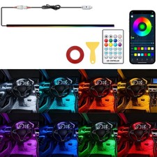 RGB Car Atmosphere Light Strips - 2-IN-1 USB Phone & APP Control For Interior US picture