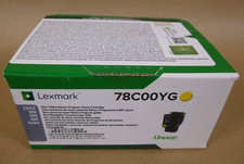 NEW Lexmark 78C00YG Yellow Return Program Toner Cartridge , CS/CX 420 520 620 picture