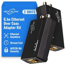 G.hn Ethernet Over Coax Adapter Kit - 1.2Gbps Network for Unused/Da... Fast Ship picture
