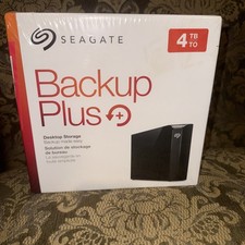 New Sealed Seagate Backup Plus 4TB Desktop Storage HDD Mac PC STFM4000100 picture