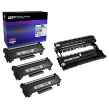 SPEEDYINKS 4PK Replacements for Brother TN760 Black Toner Cartridge & DR730 Drum picture