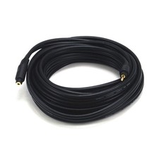 MONOPRICE 5591 A/V Cable, 3.5mm M/F Ext Cble,Blk,25ft 14X112 picture