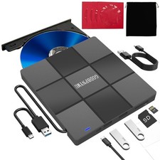 5-in-1 External CD Drive,DVD Player for Laptops& CD Burner picture