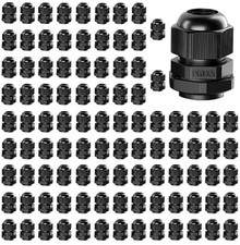 100PCS PG13.5 Cable Gland Waterproof Adjustable 6-12mm/0.24-0.47inch Nylon Ca... picture