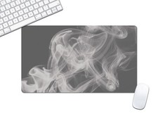 Boho Minimalist Desk Mat, Gray Gaming Keyboard Mouse Pad Multiple Sizes - DMAT37 picture