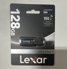 Lexar JumpDrive S80 128GB USB 3.2 Gen 1 Flash Drive Black Secure Encryption picture
